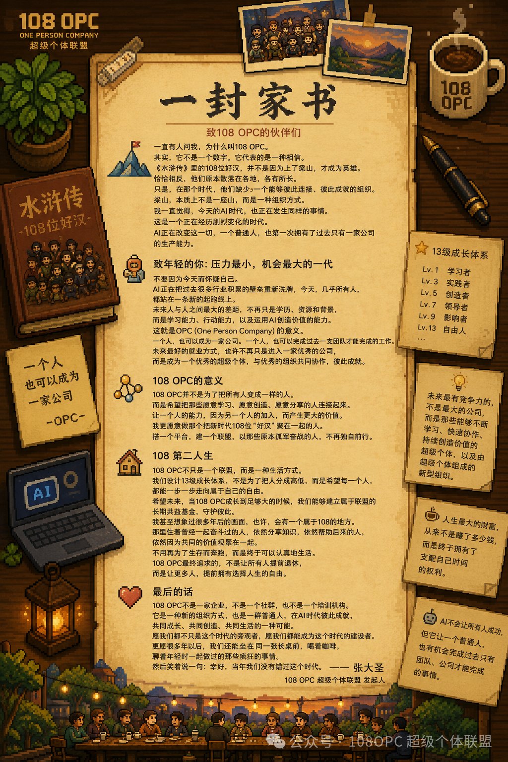 108 OPC 一封家书原稿海报