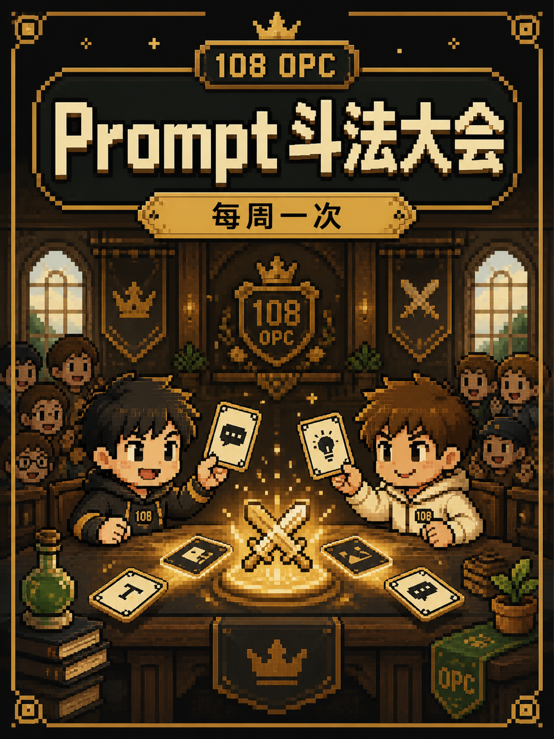 Prompt 斗法大会活动海报